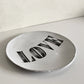 アスティエ・ド・ヴィラット ASTIER de VILLATTE ジョンデリアン JOHN DERIAN ラブ Love スモールプレート Φ16cm 陶器 フランス ■