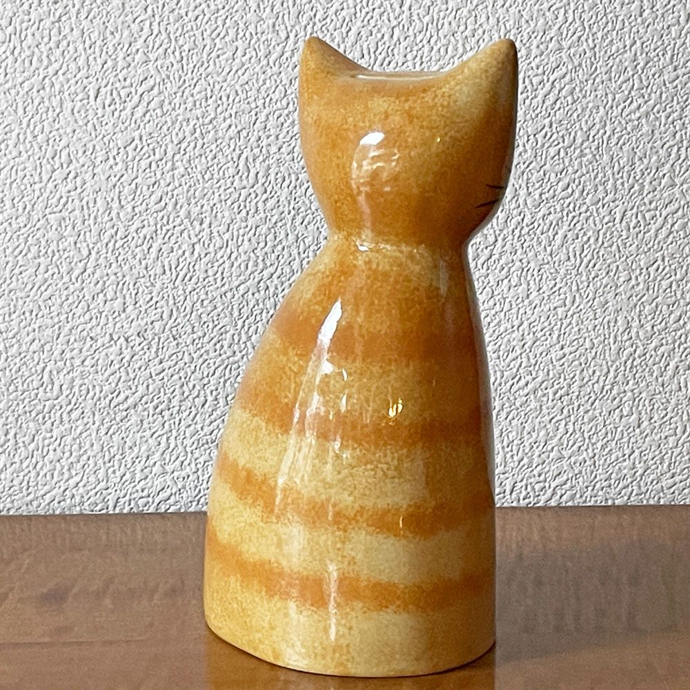 ハンナターナー Hannah Turner 貯金箱 Money box ネコ Cat ジンジャー タビー GINGER Tabby H21㎝ ◇
