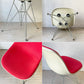 ハーマンミラー Herman Miller サイドシェルチェア Side shell chair エッフェルベース チャールズ ＆ レイ・イームズ ファブリック ダークピンクカラー ★