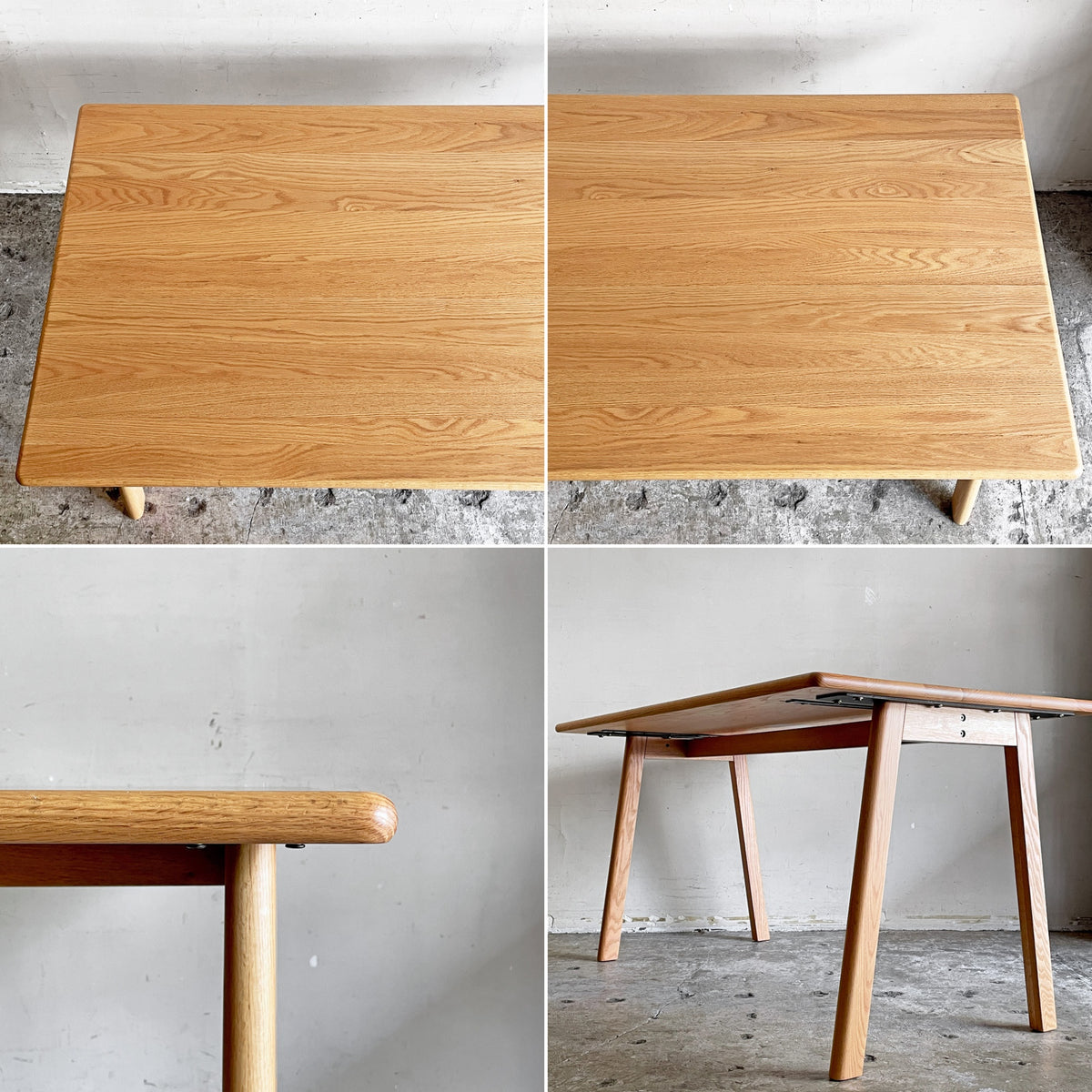 アクタス ACTUS スープ SOUP ダイニングテーブル Aレッグ オーク無垢材 クリアオイル塗装 ナチュラル W140cm 定価￥148,500- ■