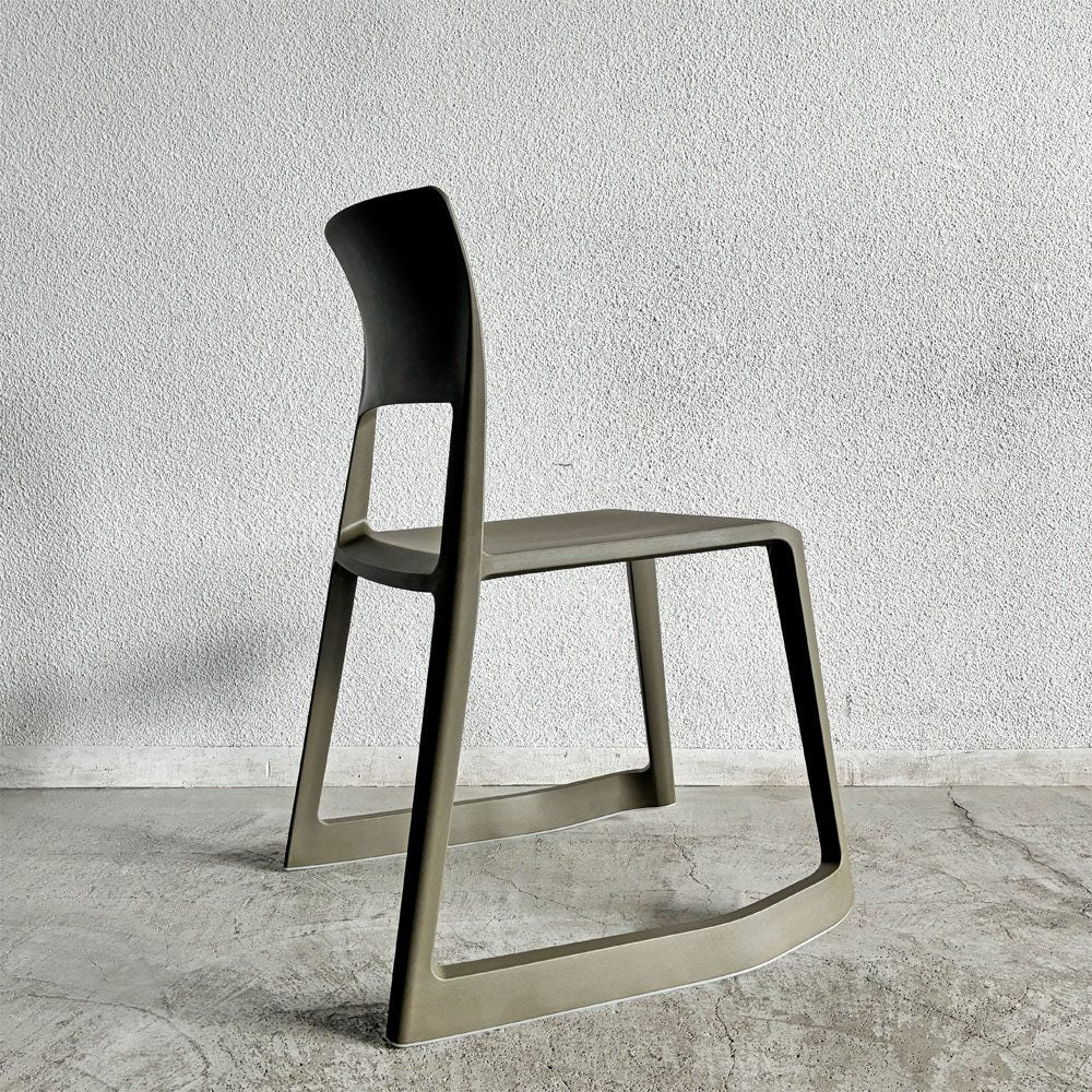 ヴィトラ Vitra ティプトン Tip Ton ワークチェア ダイニングチェア デスクチェア オリーブ スタッキング チルト機能 現行定価￥47,300- 未使用保管品 A 〓