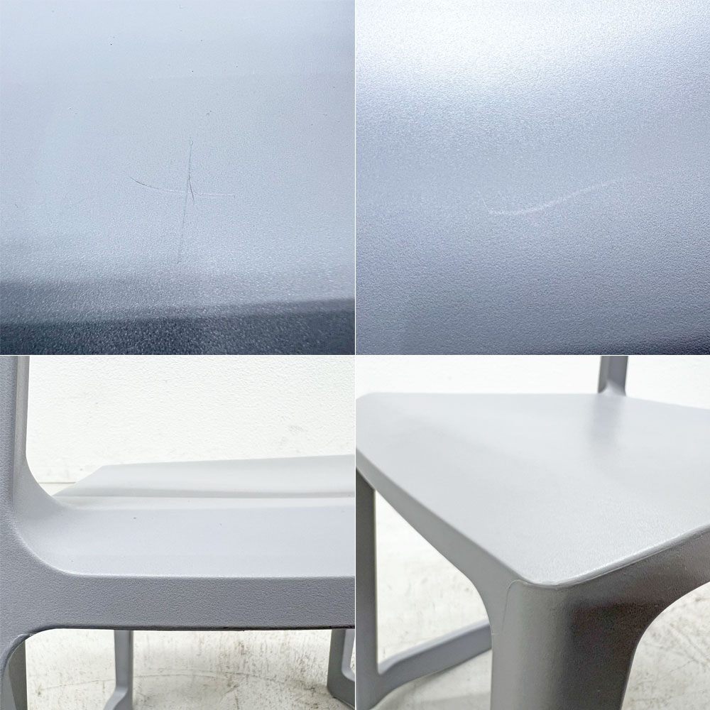 ヴィトラ Vitra ティプトン Tip Ton ワークチェア スタッキングチェア デスクチェア チルト機能 グレー色 B〓