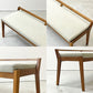 アジム AJIM イビザ ibiza bench ベンチ ダイニングベンチ ウォールナット無垢材 ファブリック ナチュラルモダン 国産家具 ●