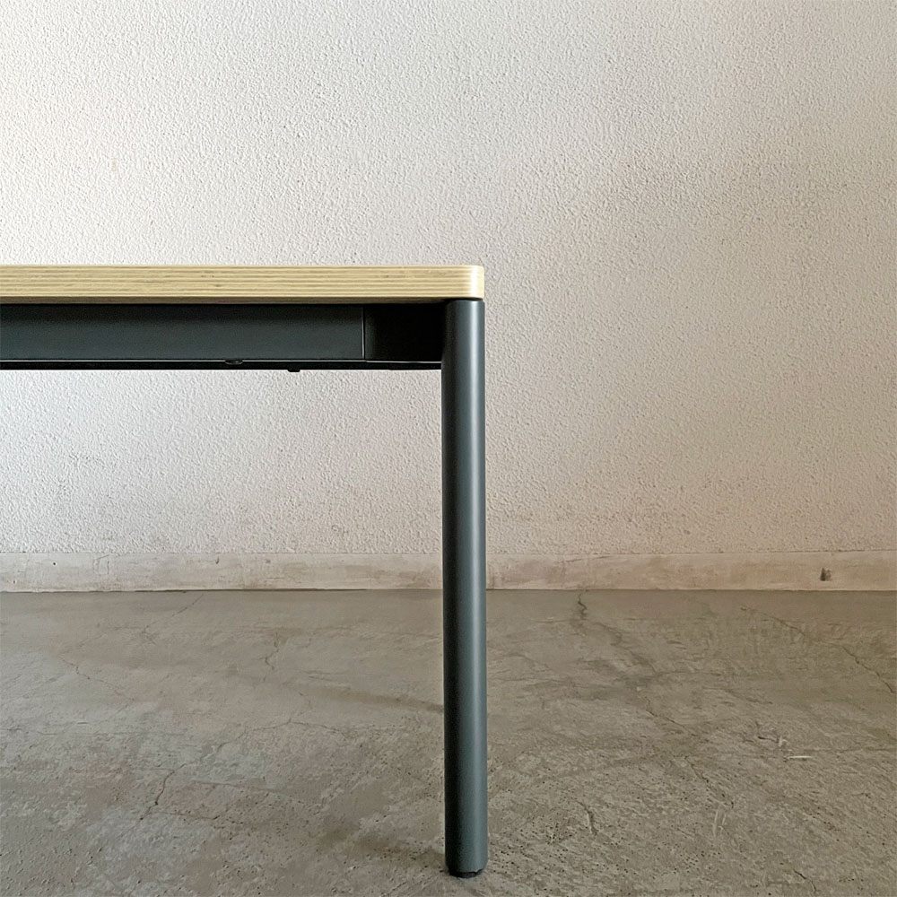 マスターウォール MASTERWAL レ・フォルメ Les Formes ブルエ BLEUET ベンチ W110cm ウッドトップ スチールレッグ 外箱付 佐々木章行 定価￥77,000- 廃番 未使用保管品 〓