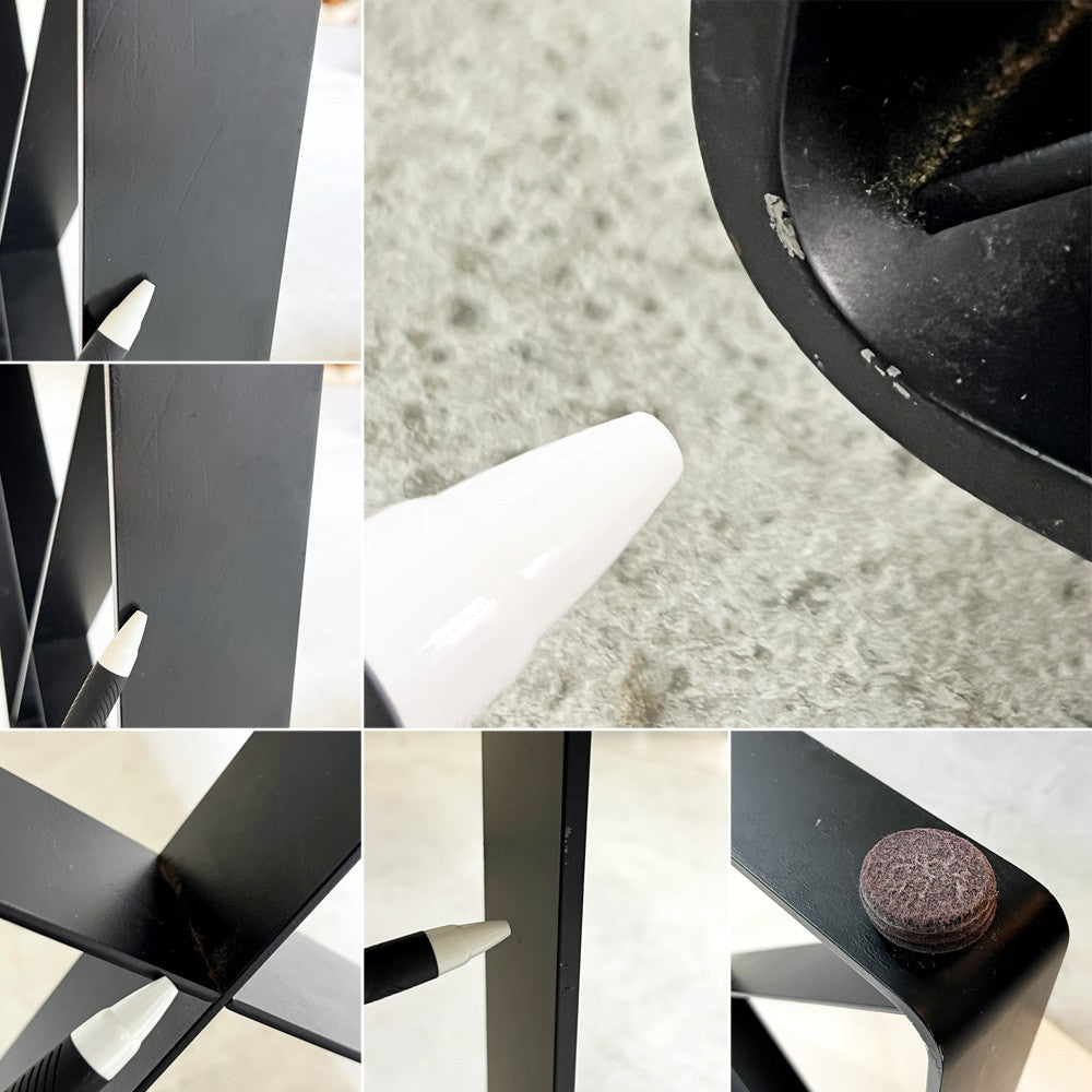 ロックストーン ROCKSTONE 漆 URUSHI ダイニングテーブル W210cm 漆塗 変り根来 スチール脚 岩倉榮利 定価¥352,000- ●