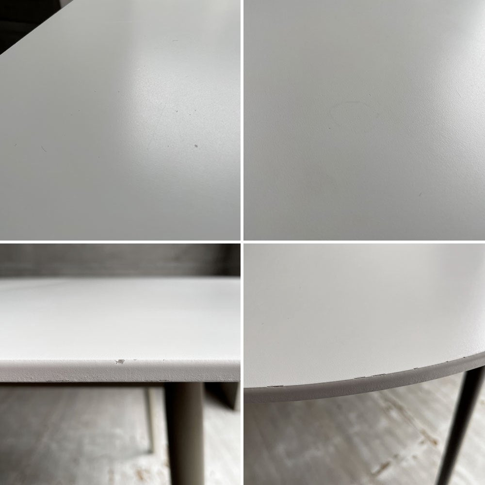 ボーコンセプト BoConcept キングストン Kingstone 伸張式ダイニングテーブル エクステンション マットホワイト ラッカー仕上げ 160-230cm 北欧 デンマーク 定価￥205,900- ♪