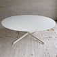フリッツハンセン Fritz Hansen スペーステーブル SPACE TABLE コーヒーテーブル ローテーブル Φ100cm ラウンド ガラス天板 スチールレッグ イエス＋ラウブ 廃番 ♪