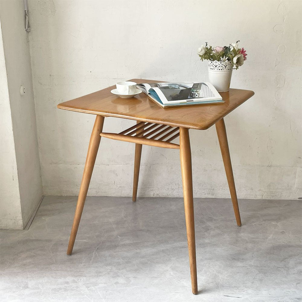 アーコール Ercol ブレックファストテーブル Breakfast Table ダイニングテーブル エルム材 70's 英国 イギリス ビンテージ ★