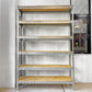 リオン LYON アングルシェルフ SLOTTED ANGLE SHELF オープンシェルフ 6段 インダストリアル P.F.S取扱い セミオーダーサイズ ★