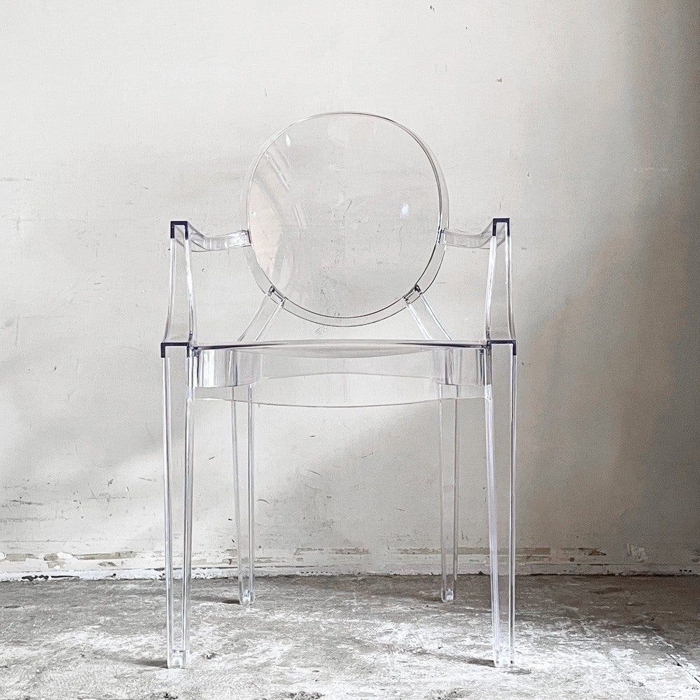 カルテル Kartell ルイゴースト LouisGhost アームチェア クリスタル スタッキング フィリップ・スタルク Philippe Starck イタリア A ■
