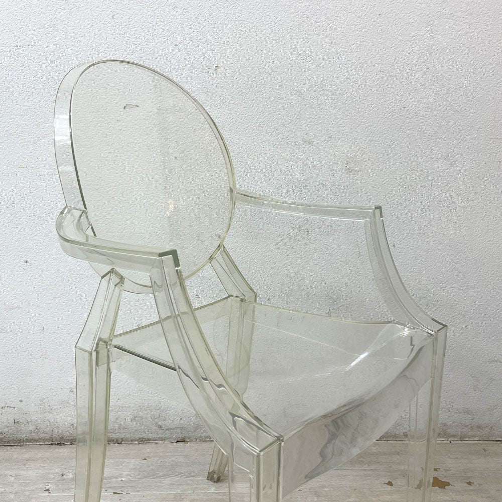 カルテル Kartell ルイゴースト Louis Ghost クリスタル アームチェア ダイニングチェア フィリップ・スタルク Philippe Starck イタリアモダン ●
