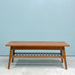 パシフィックファニチャーサービス P.F.S. ローテーブル DH TEA TABLE WITH SHELF Sサイズ W102cm ナラ材 マガジンラック付 ◎