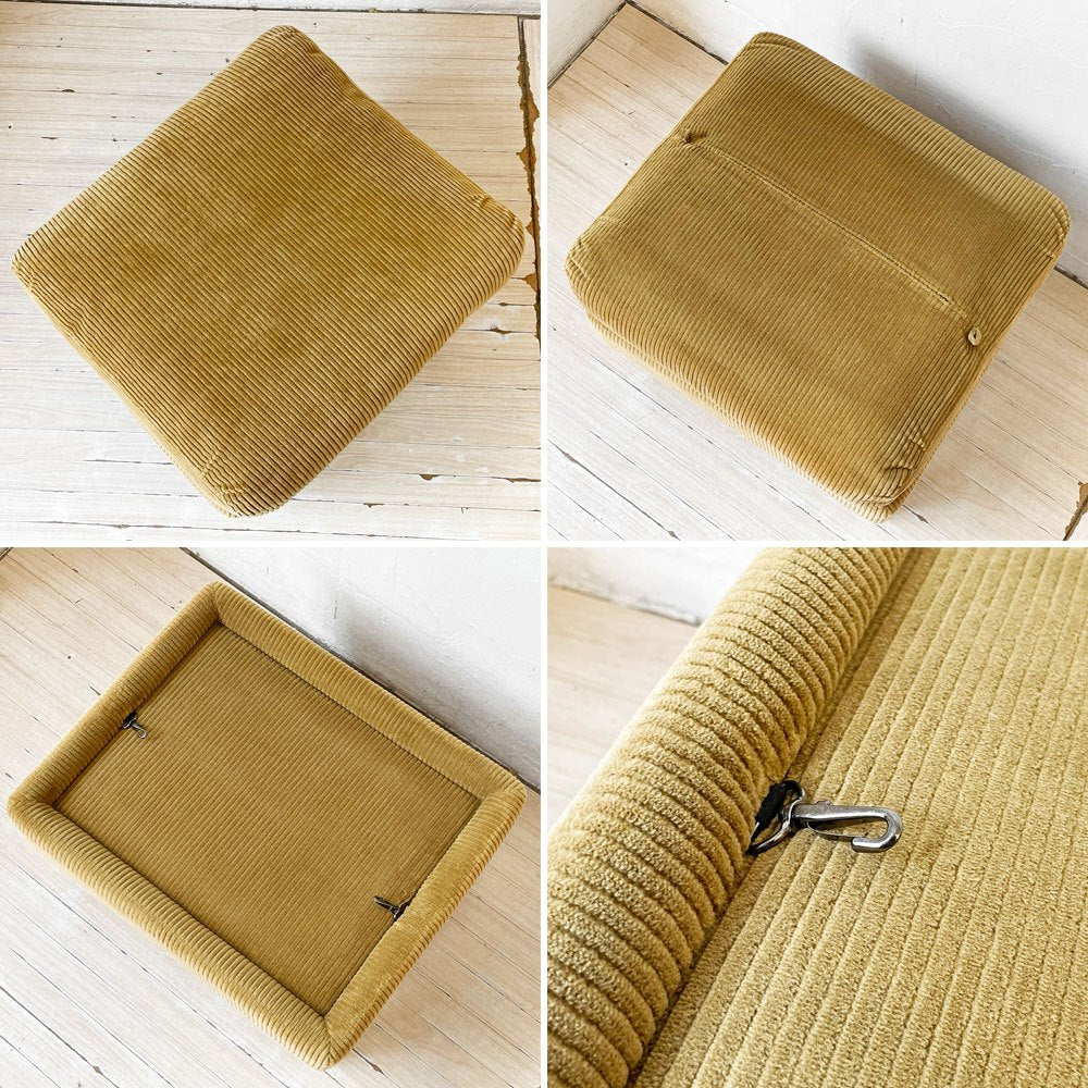 トラックファニチャー TRUCK FURNITURE エフケーソファ トリム FK SOFA TRIM オットマン コーデュロイ グリーン ウォールナット無垢材 張地F-21 ★