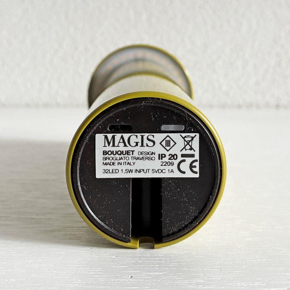 マジス MAGIS ブーケ Bouquet ポータブルランプ フラワーベース オリーブグリーン 内蔵型LED 調光可 箱付 ブロリアート・トラヴェルソ 定価￥39,600- 未使用品 〓