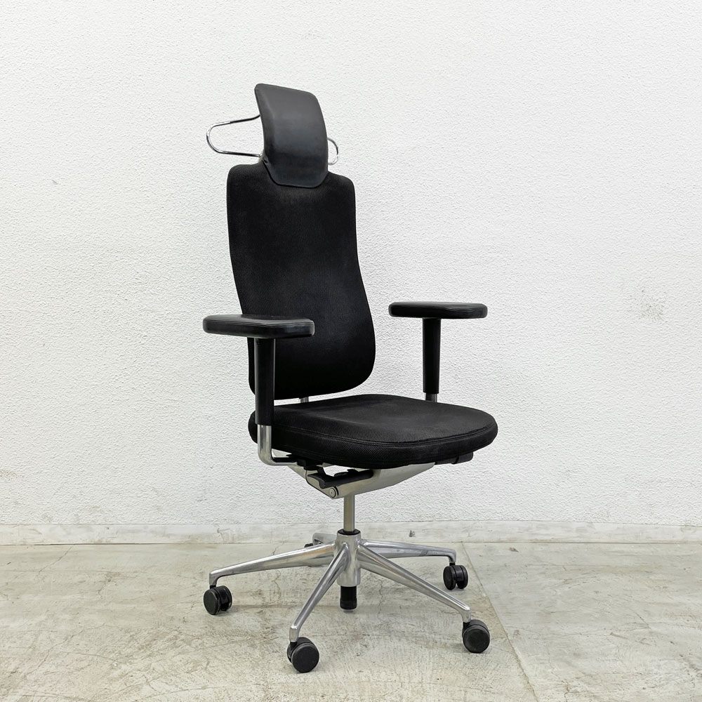 ヴィトラ vitra ヘッドライン Headline デスクチェア ハイバック オフィス ジャケットハンガー付き リクライニング キャスターベース マリオ・ベリーニ ＆ クラウディオ・ベリーニ 〓