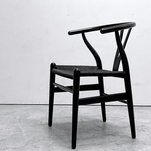 カールハンセン＆サン Carl Hansen & Son CH24 Yチェア ブラックラッカー×ブラックペーパーコード ビーチ材 ハンス・J・ウェグナー デンマーク 北欧家具 日本仕様サイズ ●
