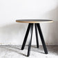 かなでもの KANADEMONO ザ・カフェテーブル THE CAFE TABLE Black Steel 4pin ラウンド Φ80cm リノリウム天板 ■
