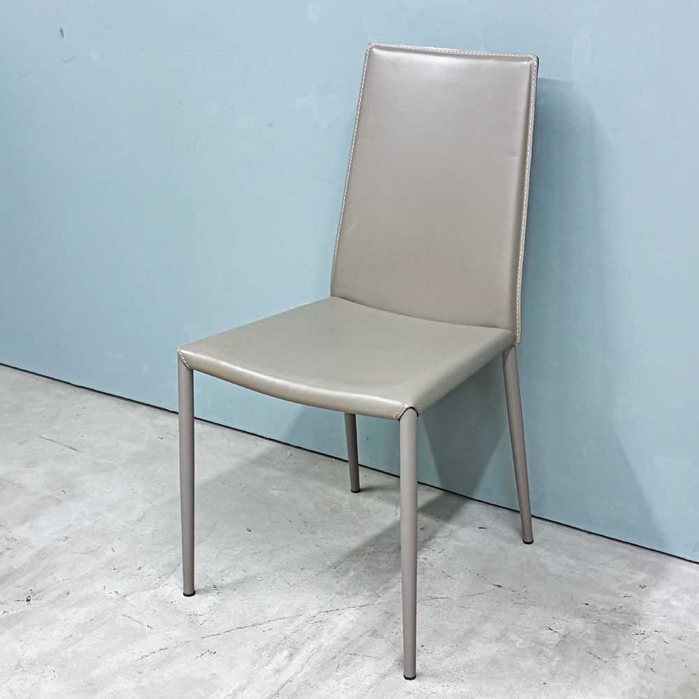 カリガリス Calligaris ボヘム BOHEME ダイニングチェア トープ 再生レザー ミニマル モダン イタリア  A ◎