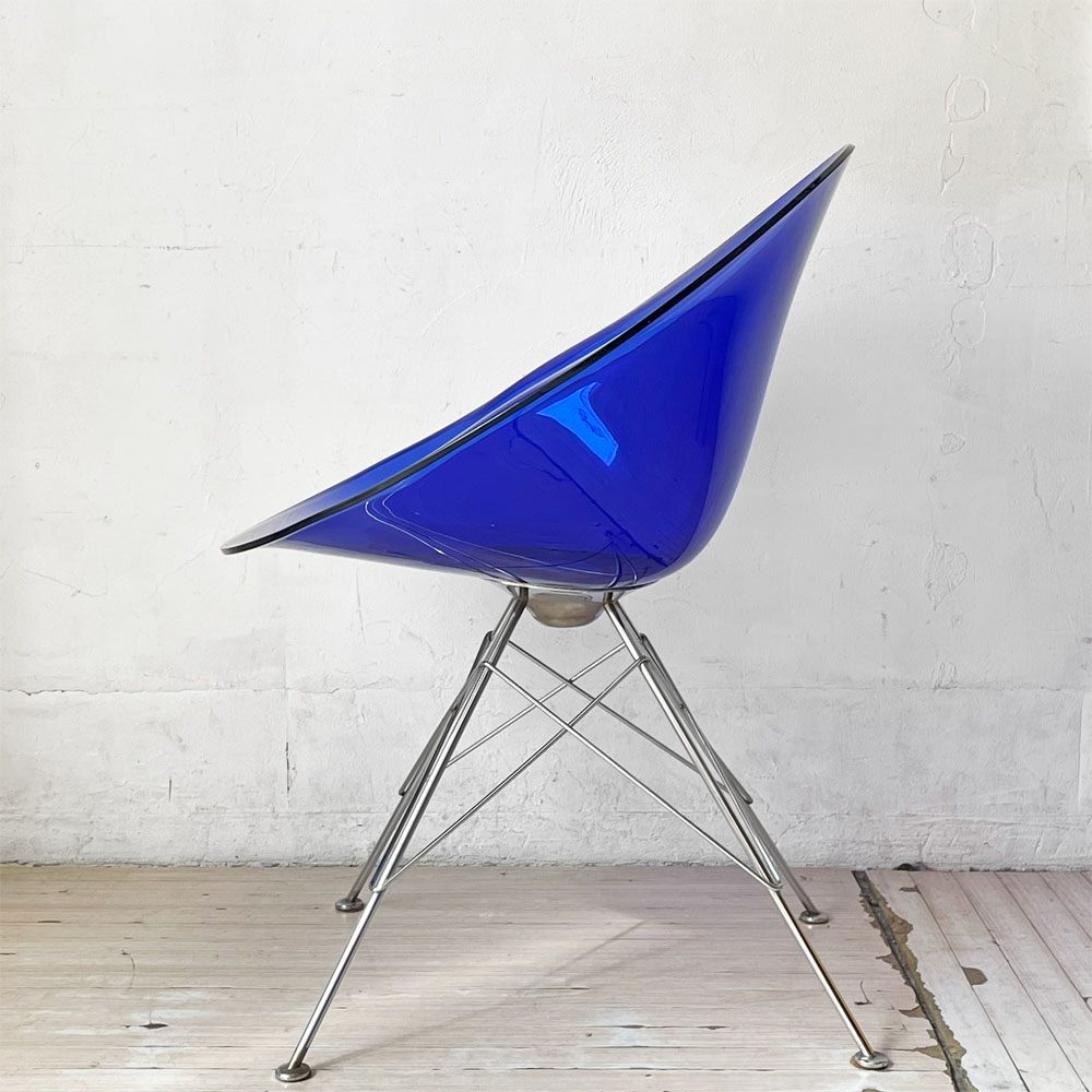 カルテル Kartell エロエス ERO S ダイニングチェア コバルト 4本脚 フィリップ・スタルク スペースエイジ イタリア 参考定価￥93,400- 廃盤 ★