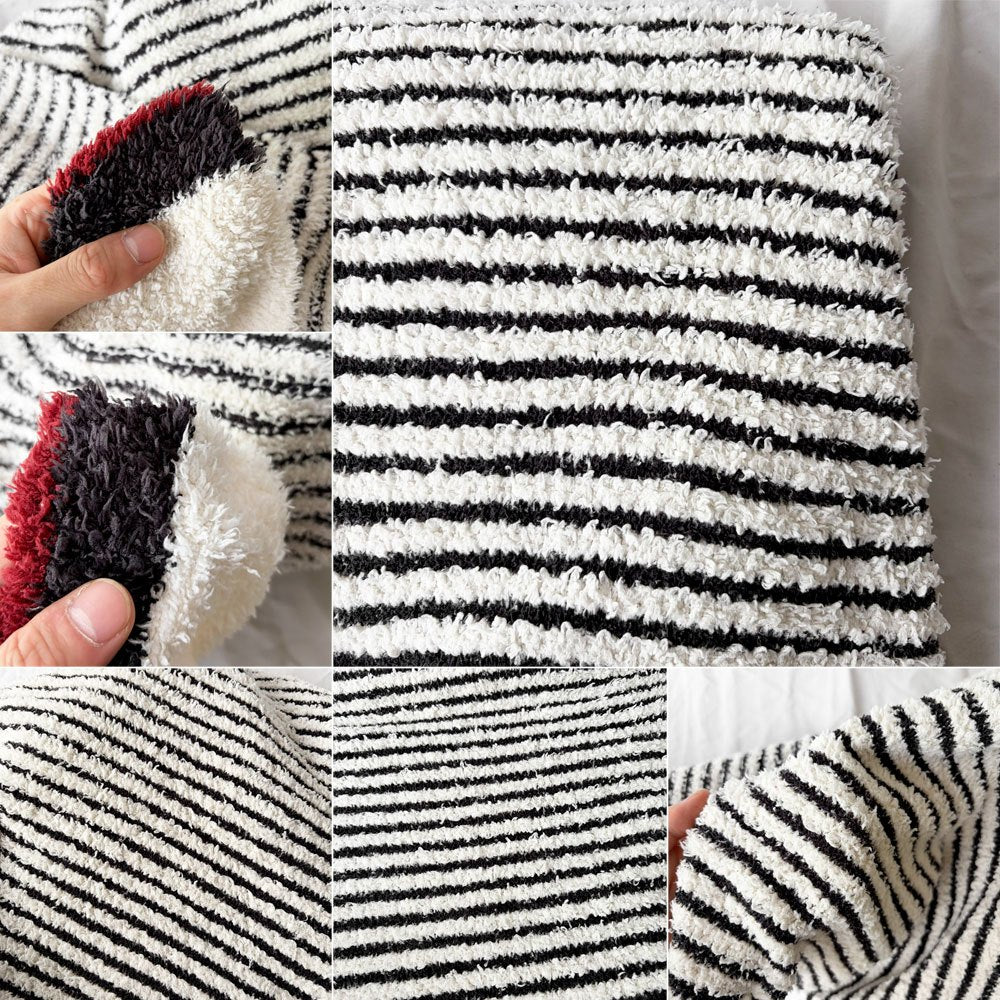 ベアフット ドリームズ BAREFOOT DREAMS コージーシック スロー CozyChic Throw INSPI(RED) Stripe Throw ブランケット 135×180cm ◇