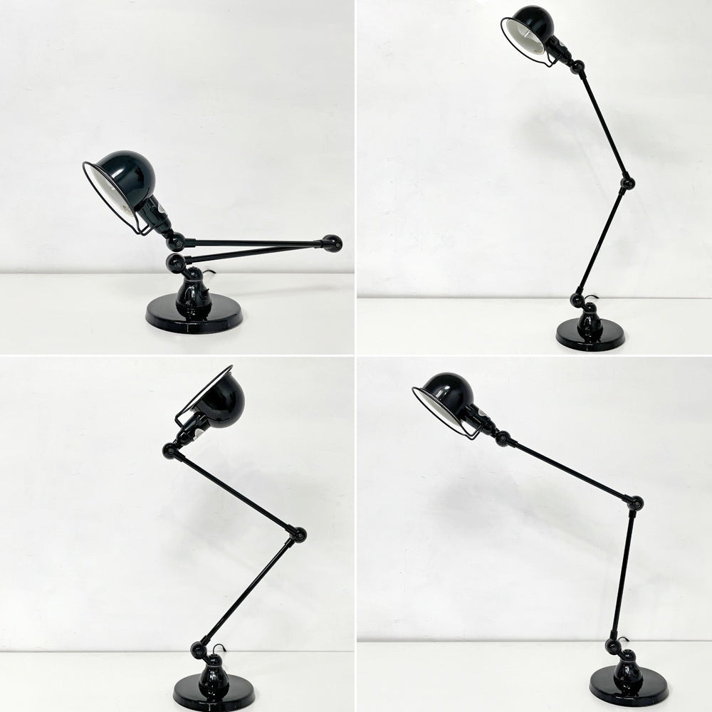 ジェルデ JIELDE  333 シグナル デスクランプ SIGNAL DESK LAMP 2本アーム式卓上ランプ 作業用ライト  工業デザイン ブラック ●