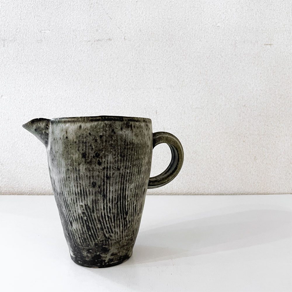 小野哲平 Teppei Ono 薪窯 ピッチャー 陶製ジャグ H16.5cm 現代作家 定価￥27,500- ◎