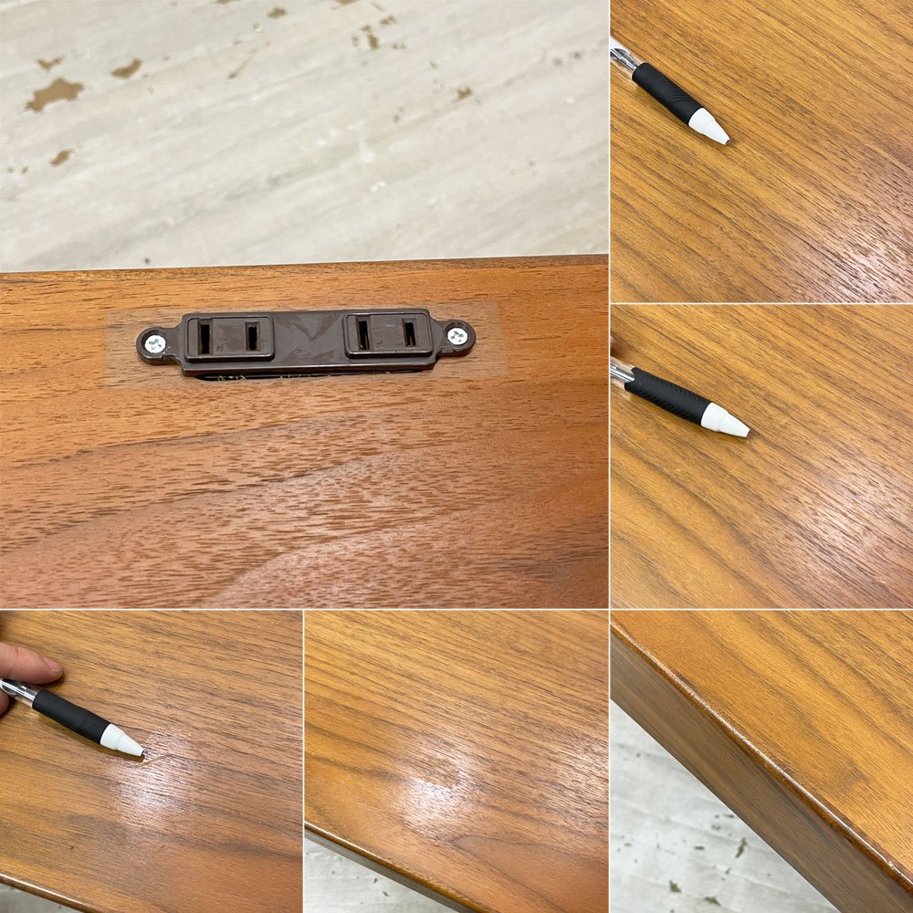 クラッシュゲート CRASH GATE イージーライフ Easy Life ドック DOCK デスク 抽斗 ウォールナット W120cm 定価￥77,000- ●