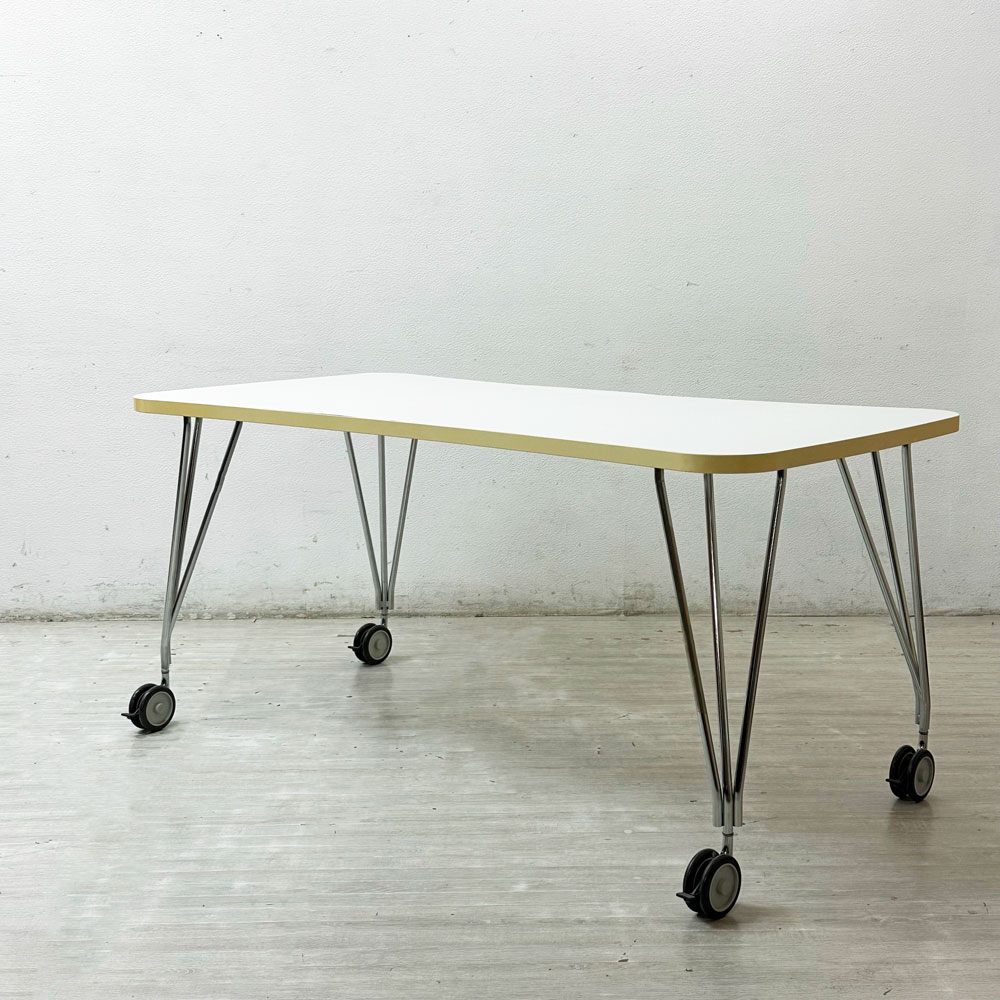 カルテル Kartell マックステーブル MAX TABLE ホワイト ミーティングテーブル キャスター付 フェルーチョ・ラヴィアーニ Ferruccio Laviani イタリア ●