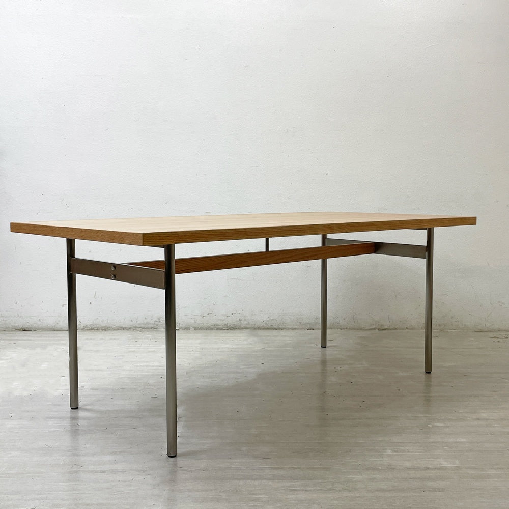 ノーウェアライクホーム NOWHERE LIKE HOME キスト KYST ダイニングテーブル オーク無垢材×ステンレス 北欧スタイル W180cm 関家具 展示未使用品 ●