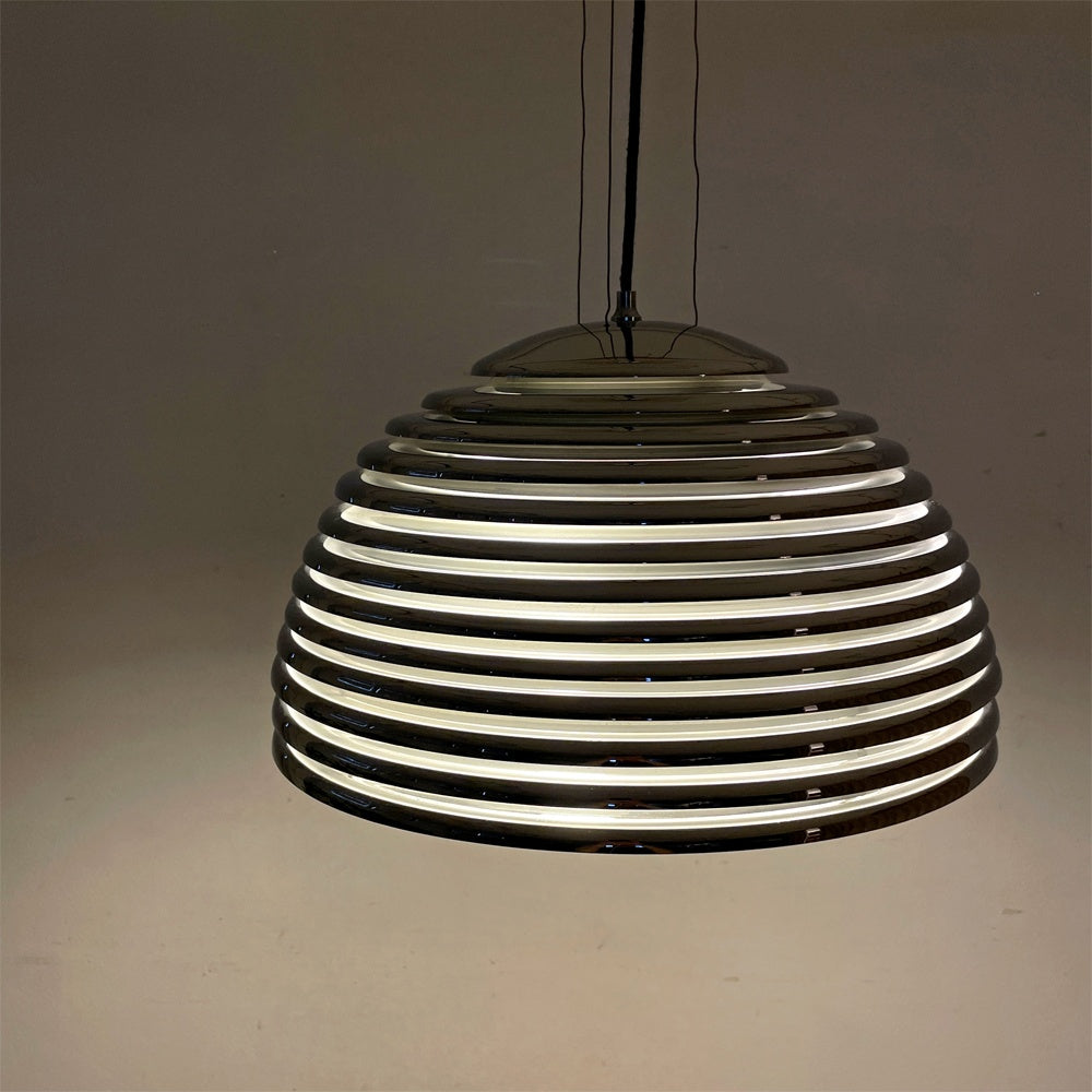 ヤマギワ yamagiwa サツールノ SATURNO ペンダントライト Φ50cm 4灯 70s 本澤和雄 モダン スペースエイジ  要電気工事 ●