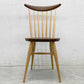 高山ウッドワークス ウィンザーキッチンチェア windsor kitchen chair W554 オーク×ウォールナット ウレタン塗装 未使用保管品 A 〓