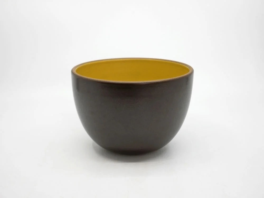 ヒースセラミックス HEATH CERAMICS ディープ サービングボウル Deep Serving Bowl Φ15cm イエロー 陶器 アメリカ ミッドセンチュリー A ●