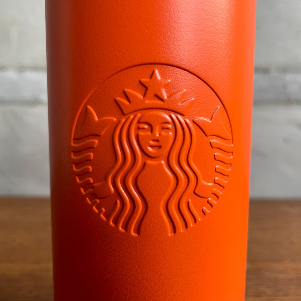 スターバックス Starbucks × ポーター PORTER リサイクルステンレスボトル 355ml マットオレンジ 吉田カバン 2025年 未使用品 ♪