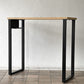 かなでもの KANADEMONO ザ・テーブル THE TABLE Black Steel High Rectangle スタンディングデスク W120cm ラバーウッド ナチュラル 定価￥59,500-◇