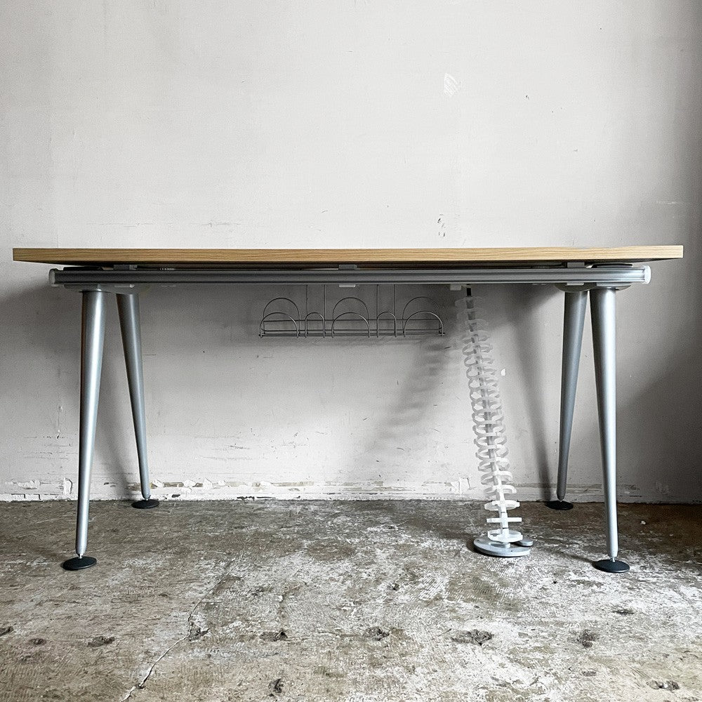 ハーマンミラー Herman Miller アバックエンバイロメンツ ABAK ミーティングテーブル デスク W140cm ティム・ウォレス 分解不可 現状品 ■