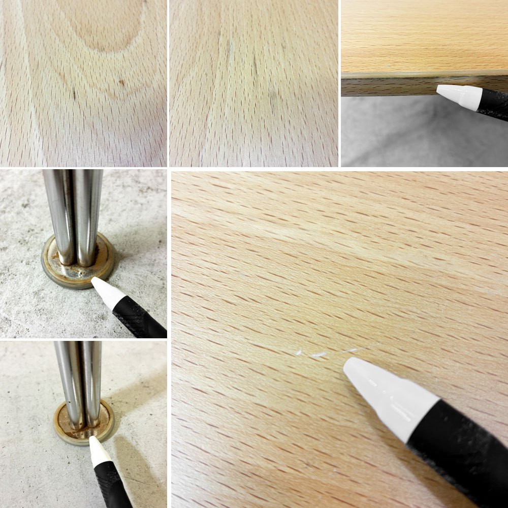 フリッツハンセン Fritz Hansen スーパー楕円 Bテーブル ダイニングテーブル B612 ビーチ材  ナチュラル ピート・ヘイン アルネ・ヤコブセン デンマーク 北欧家具 参考定価￥356,180～ ●