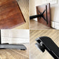 イデア IDEA カフェテーブル ブナ材天板 ウォールナット色 NA 60×60cm Original + 鉄脚 311A BK 合計定価￥23,700- ◎