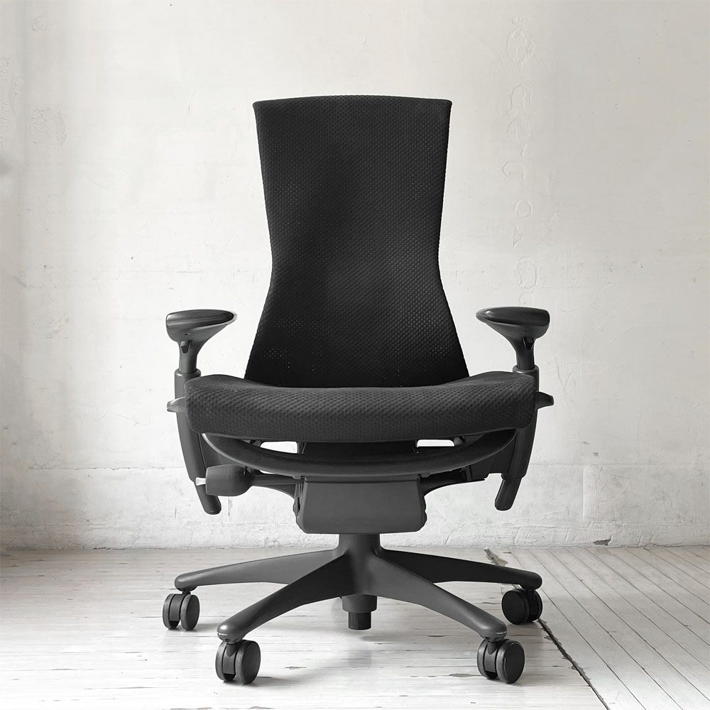 ハーマンミラー Herman Miller エンボディチェア デスクチェア オフィスチェア ジェフ・ウェバー ビル・スタンフ バランス ファブリック ブラック 廃番 参考価格￥284.900- ★