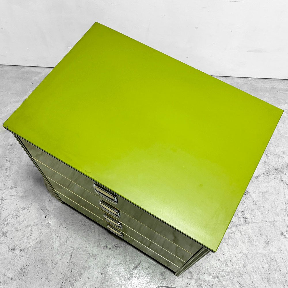 ジャパンビンテージ Japan Vintage 昭和レトロ レトロポップ 4段チェスト w59 d41 h70 cm A ●