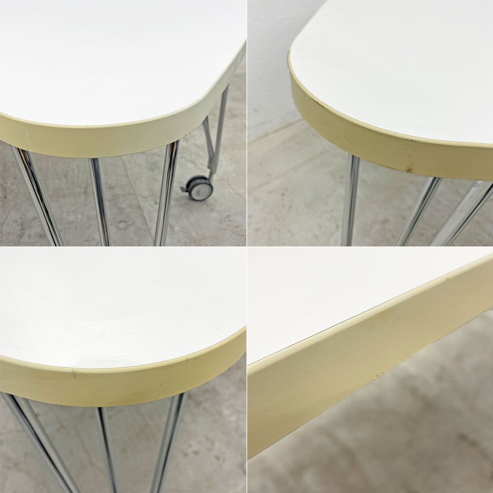 カルテル Kartell マックステーブル MAX TABLE ホワイト ミーティングテーブル キャスター付 フェルーチョ・ラヴィアーニ Ferruccio Laviani イタリア〓