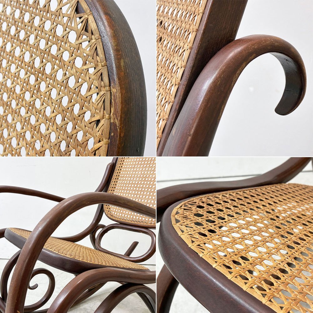 マルニ maruni ロッキングチェア Bentwood rocking chair  ラタン 曲木 ベントウッド オールドマルニ ブラウン ●