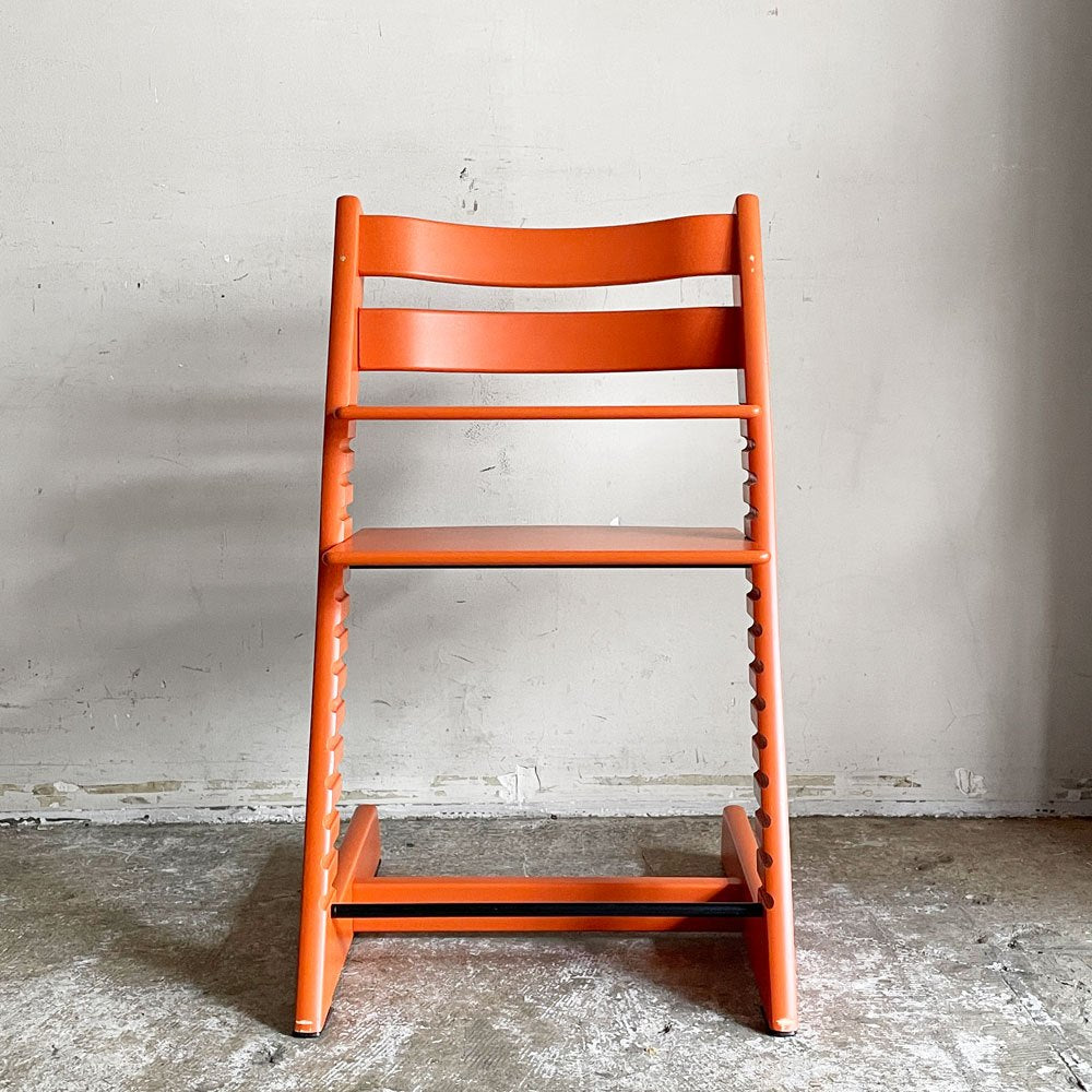 ストッケ STOKKE トリップトラップ TRIPP TRAPP ベビーチェア キッズチェア S/N無し オレンジ ノルウェー 北欧家具 ■