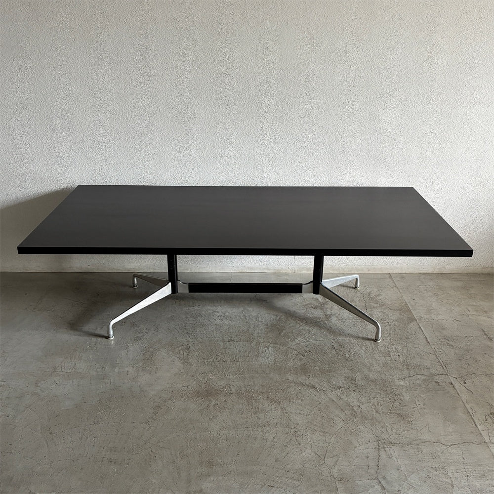 ハーマンミラー Herman Miller イームズ Eames セグメンテッドベース レクタンギュラー テーブル W230×D110×H71cm ブラック ビンテージ ダイニングテーブル デスク ミーティングテーブル オフィス 会議用 参考価格65万円～ 〓