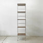無印良品 MUJI ステンレスユニットシェルフ 1列5段 ウォールナット材 棚板5枚 W44×H175.5cm 定価35,410円 ●