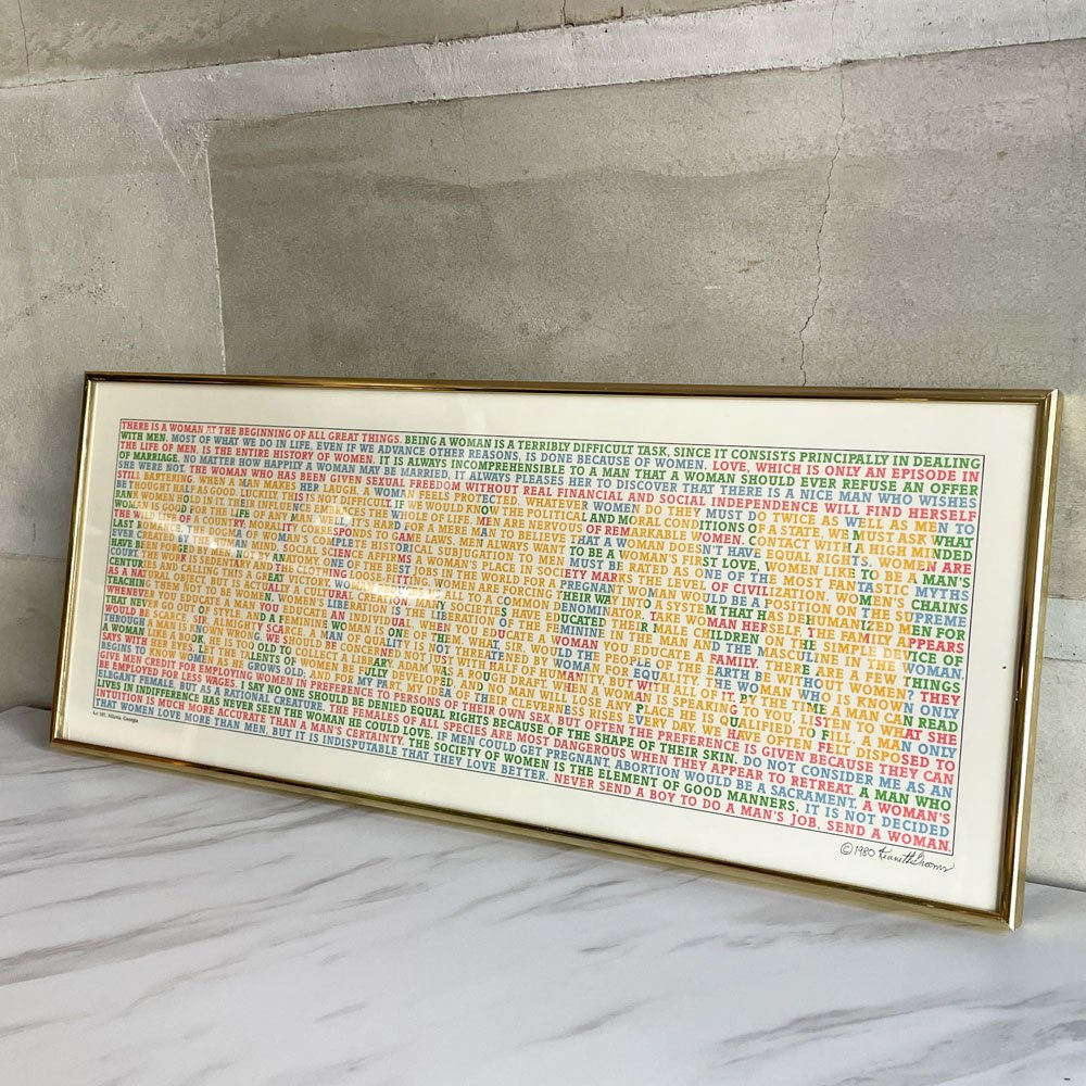 ケネス・グルームズ Kenneth Grooms WOMAN ポスター ポップアート 現代アート 額装品 ♪