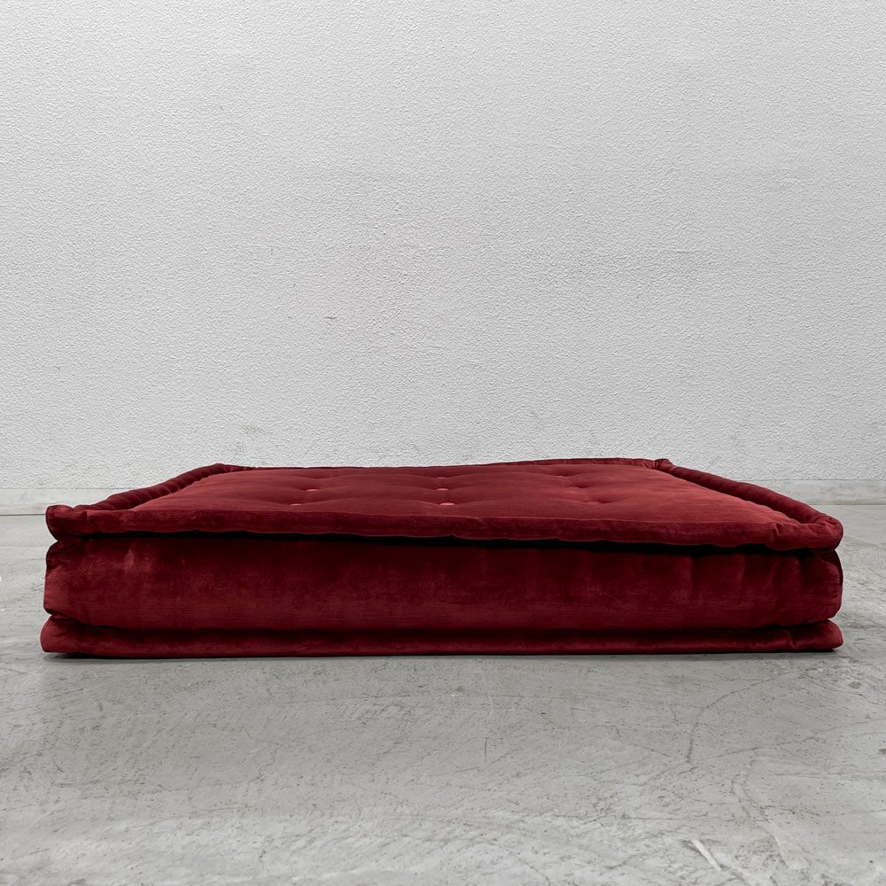 ロッシュ ボボア ROCHE BOBOIS マ ジョン Mah Jong ソファ ローソファ シートクッション レッド フランス 〓