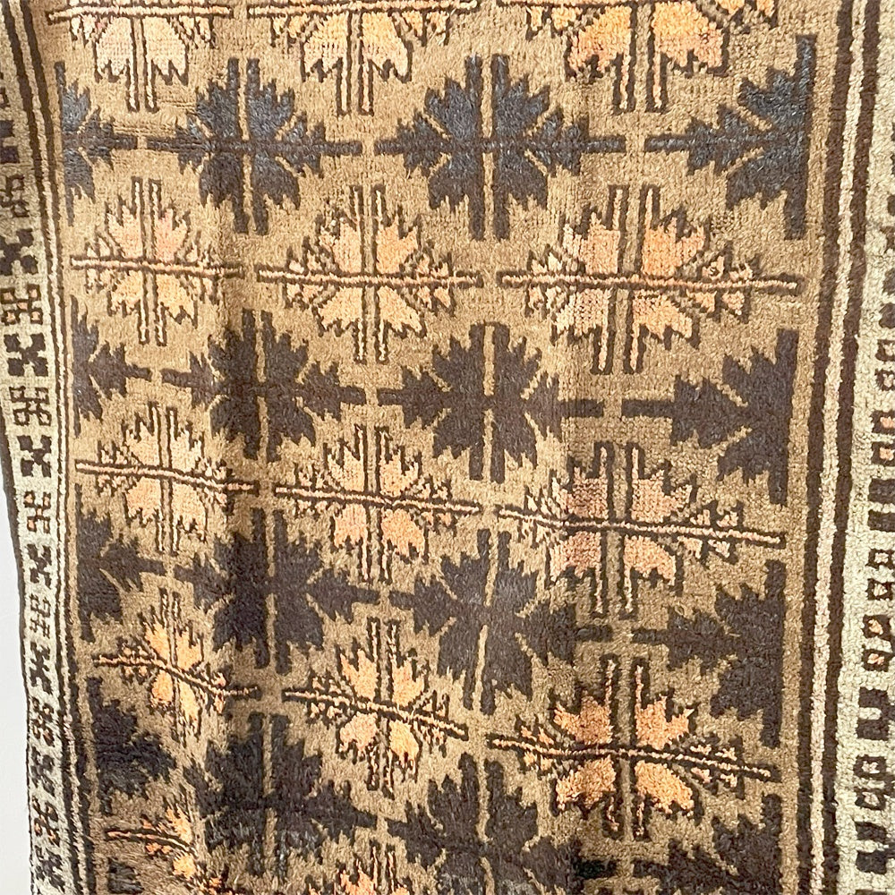 バハル Bahr ビンテージ 手織 タイマニ ラグ Vintage Taimani rug アフガニスタン 60's ウール Wool チナール トライバルラグ ★