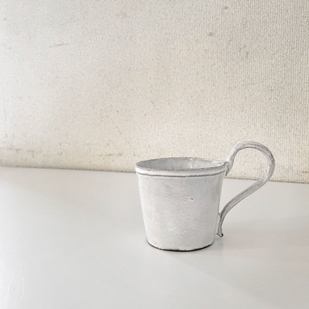 アスティエ・ド・ヴィラット ASTIER de VILLATTE シンプル SIMPLE ティーカップ H8.5cm フランス 定価￥22,770- ◎