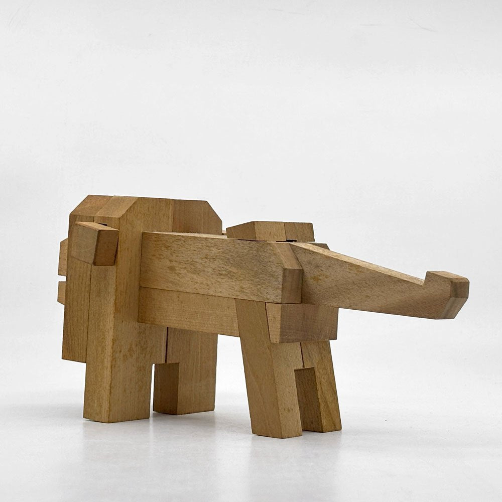 山中組木工房 Yamanaka Kumiki 動物シリーズ ライオン 三代目 山中広吉 箱根伝統工芸 組木細工 ●