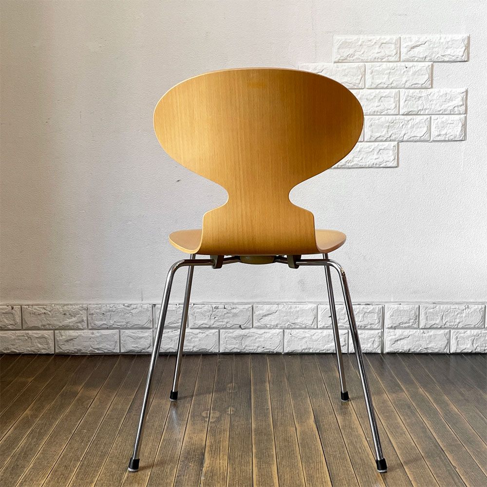 フリッツハンセン Fritz Hansen 3101 アリンコチェア アントチェア 4本脚 ナチュラルビーチ ラッカー仕上げ フェルトグライズ アルネ・ヤコブセン A ◎